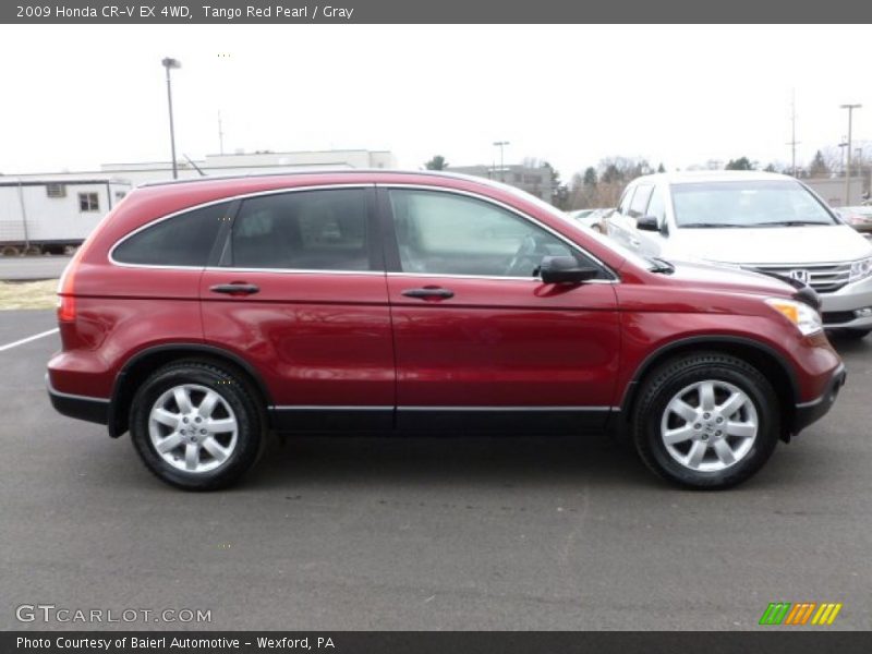 Tango Red Pearl / Gray 2009 Honda CR-V EX 4WD