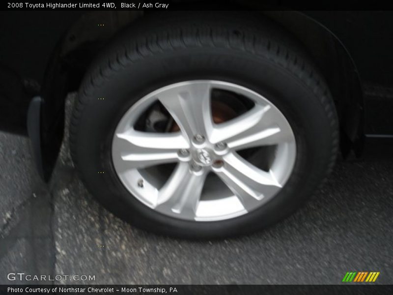 Black / Ash Gray 2008 Toyota Highlander Limited 4WD