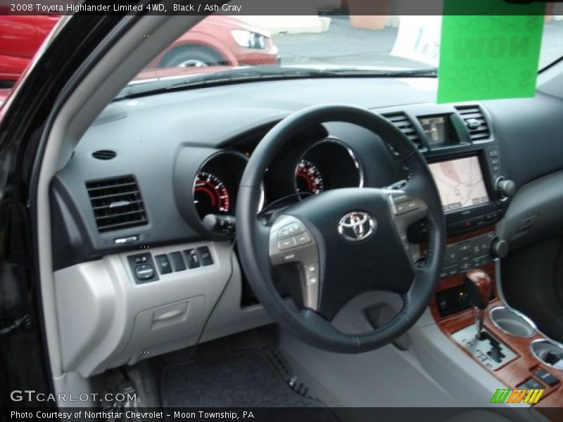 Black / Ash Gray 2008 Toyota Highlander Limited 4WD