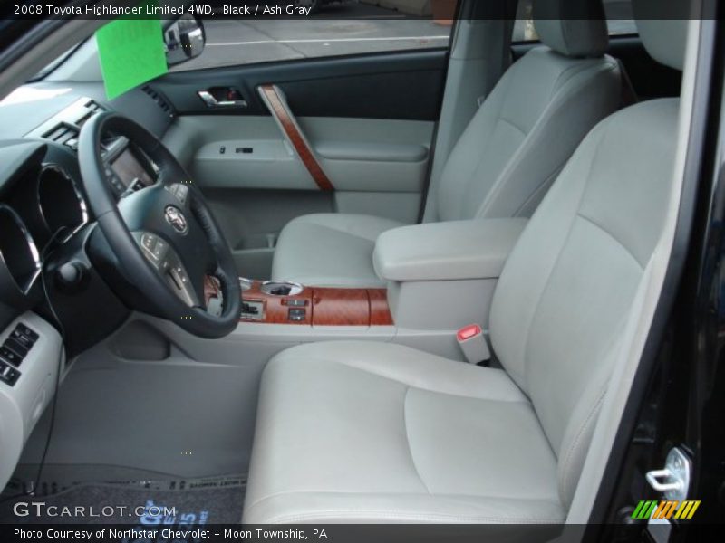 Black / Ash Gray 2008 Toyota Highlander Limited 4WD