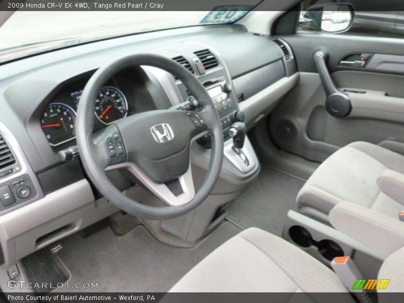 Tango Red Pearl / Gray 2009 Honda CR-V EX 4WD