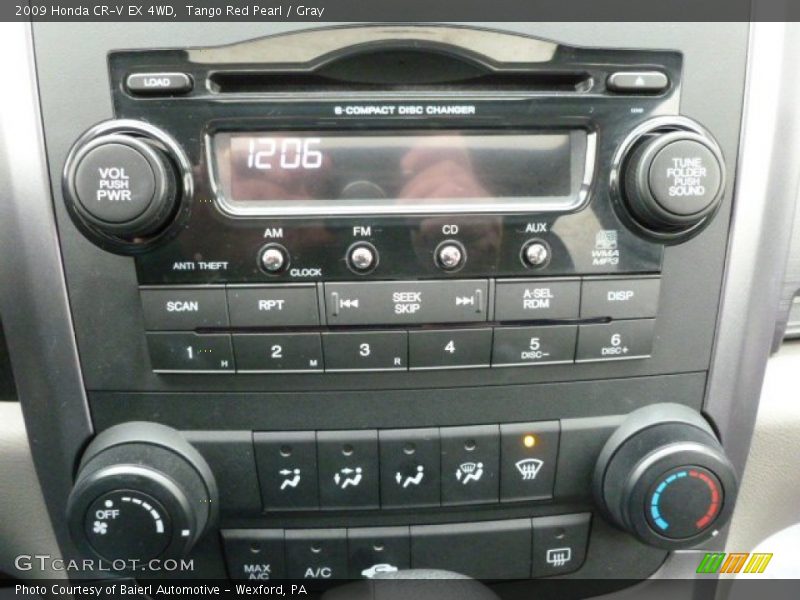 Tango Red Pearl / Gray 2009 Honda CR-V EX 4WD