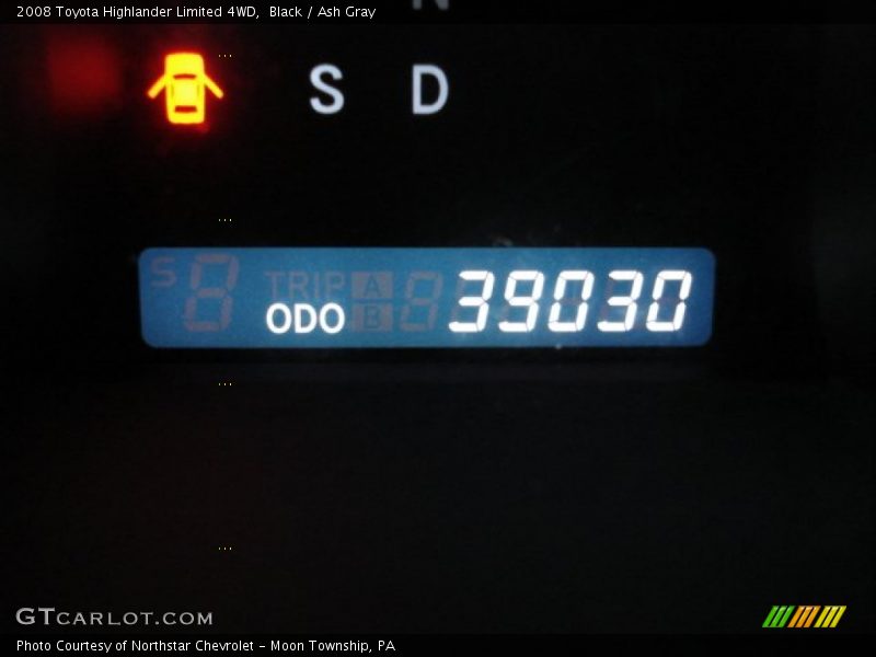 Black / Ash Gray 2008 Toyota Highlander Limited 4WD