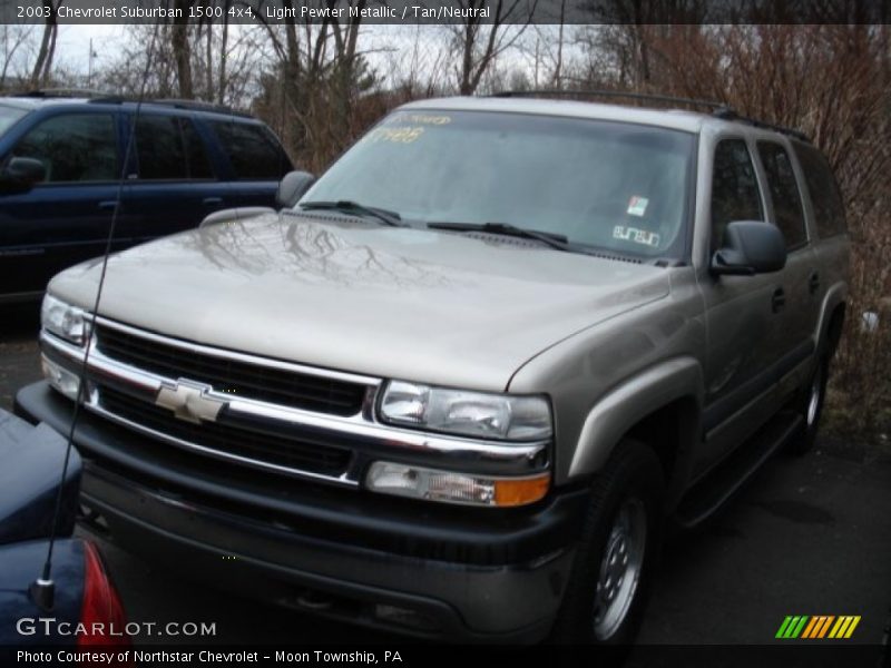 Light Pewter Metallic / Tan/Neutral 2003 Chevrolet Suburban 1500 4x4