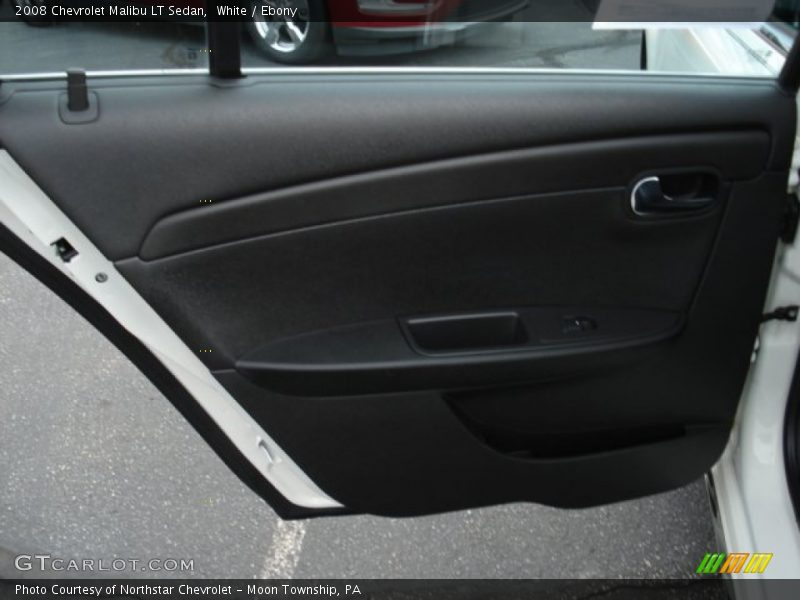 White / Ebony 2008 Chevrolet Malibu LT Sedan