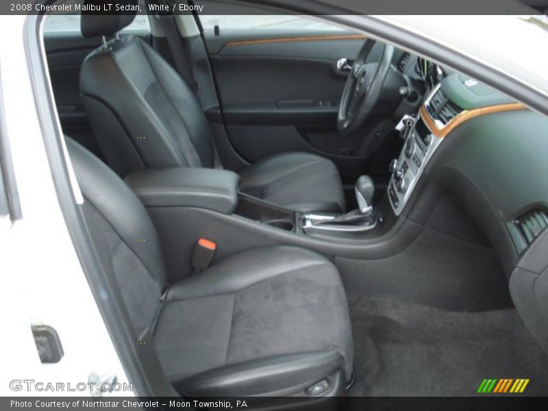White / Ebony 2008 Chevrolet Malibu LT Sedan
