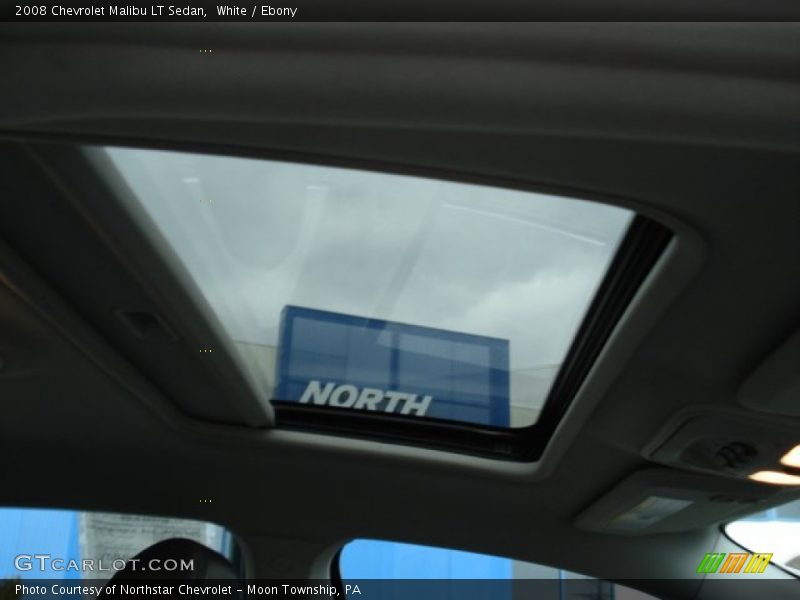White / Ebony 2008 Chevrolet Malibu LT Sedan