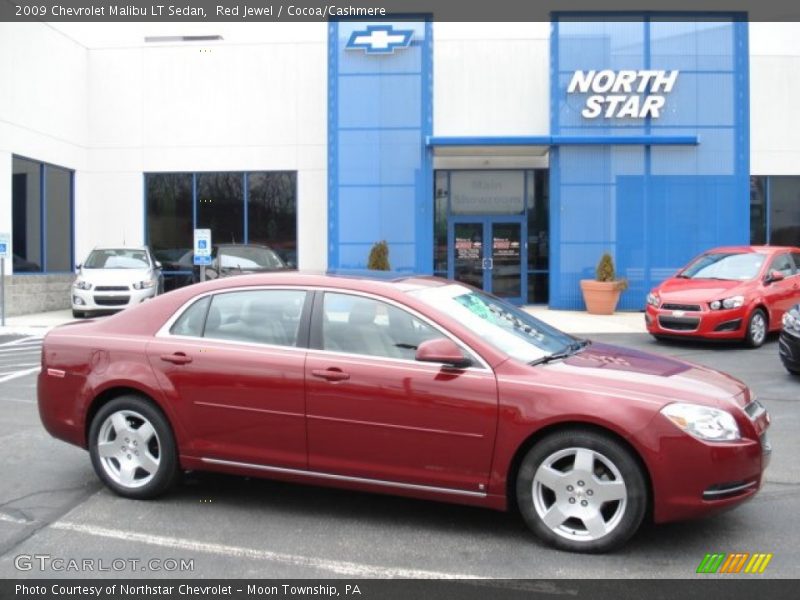 Red Jewel / Cocoa/Cashmere 2009 Chevrolet Malibu LT Sedan
