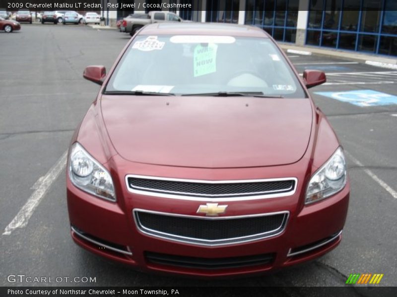 Red Jewel / Cocoa/Cashmere 2009 Chevrolet Malibu LT Sedan