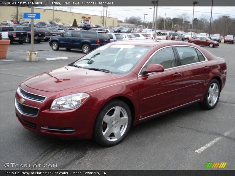 Red Jewel / Cocoa/Cashmere 2009 Chevrolet Malibu LT Sedan