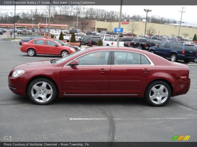 Red Jewel / Cocoa/Cashmere 2009 Chevrolet Malibu LT Sedan