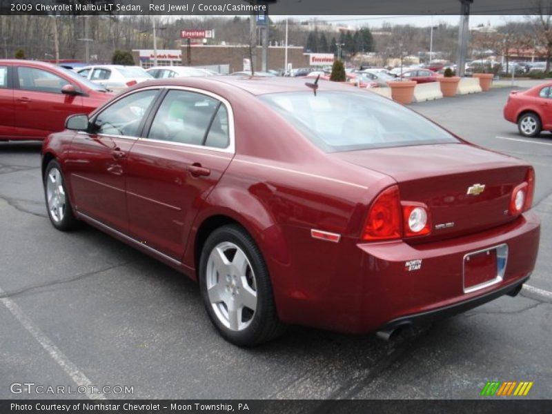 Red Jewel / Cocoa/Cashmere 2009 Chevrolet Malibu LT Sedan
