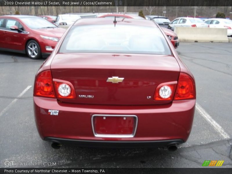 Red Jewel / Cocoa/Cashmere 2009 Chevrolet Malibu LT Sedan