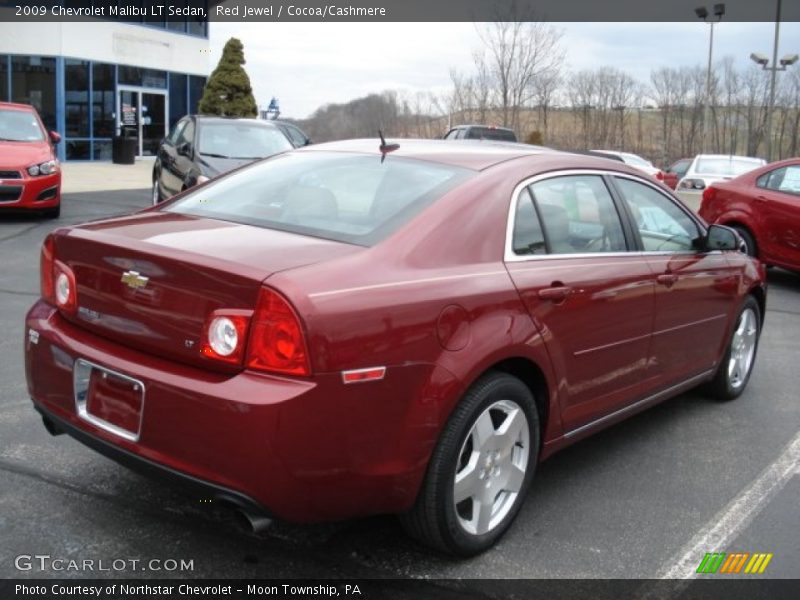 Red Jewel / Cocoa/Cashmere 2009 Chevrolet Malibu LT Sedan