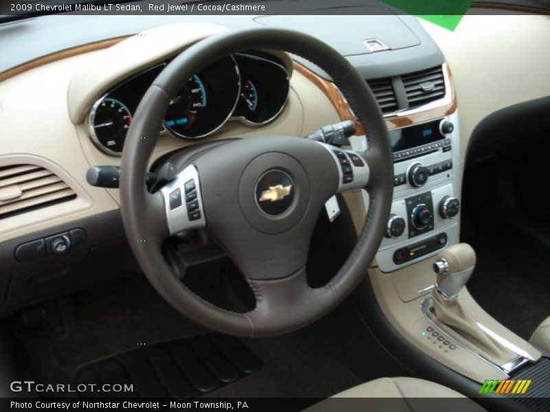 Red Jewel / Cocoa/Cashmere 2009 Chevrolet Malibu LT Sedan
