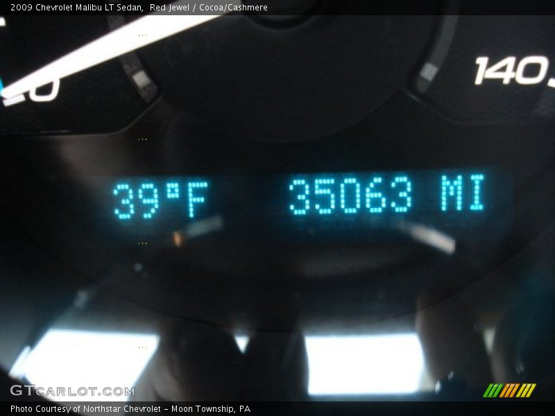 Red Jewel / Cocoa/Cashmere 2009 Chevrolet Malibu LT Sedan