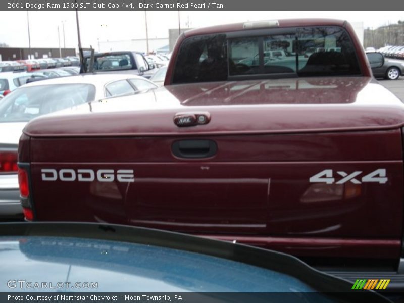 Dark Garnet Red Pearl / Tan 2001 Dodge Ram 1500 SLT Club Cab 4x4