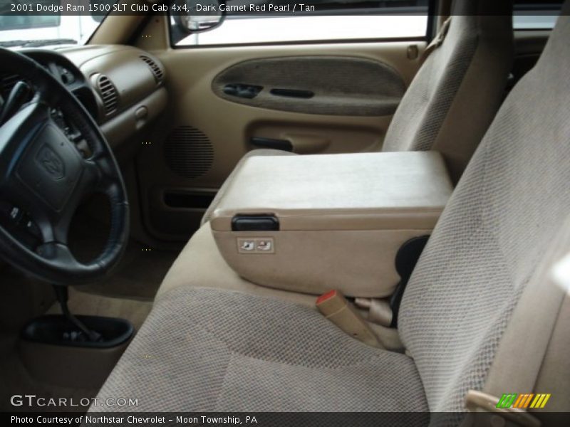 Dark Garnet Red Pearl / Tan 2001 Dodge Ram 1500 SLT Club Cab 4x4