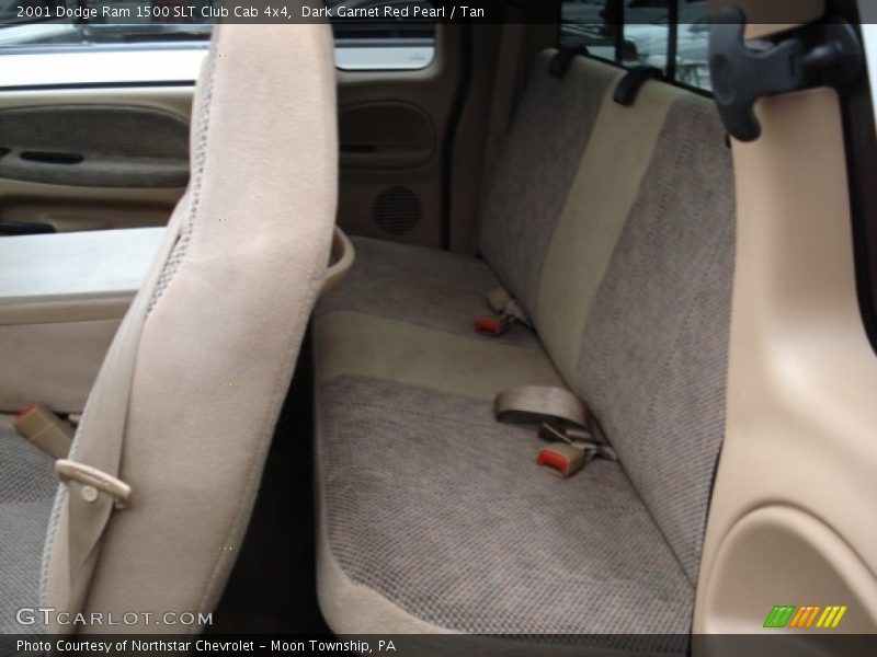 Dark Garnet Red Pearl / Tan 2001 Dodge Ram 1500 SLT Club Cab 4x4