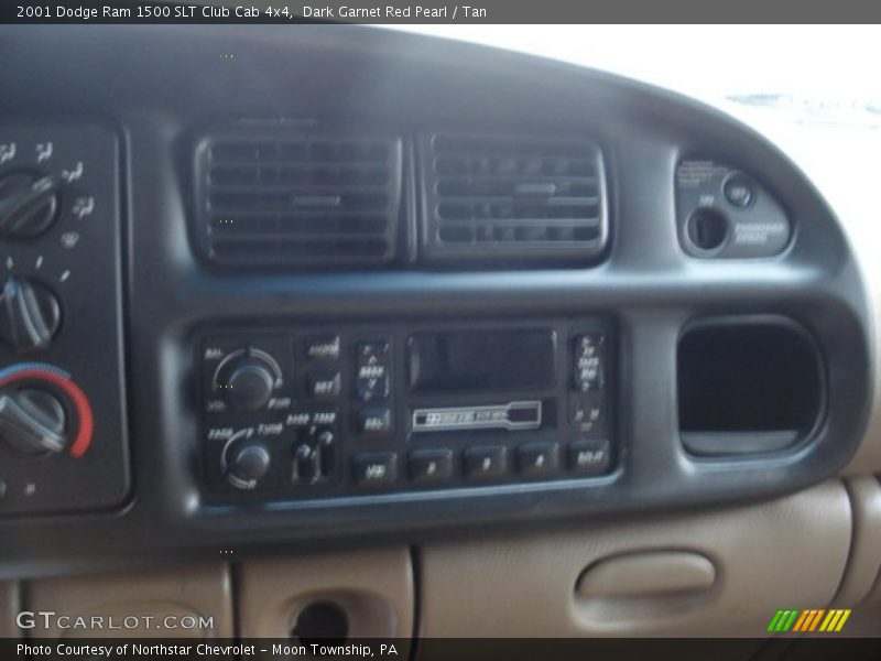 Dark Garnet Red Pearl / Tan 2001 Dodge Ram 1500 SLT Club Cab 4x4