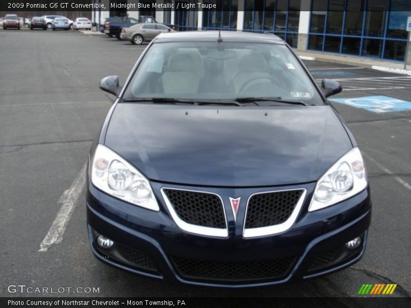 Midnight Blue Metallic / Light Taupe 2009 Pontiac G6 GT Convertible