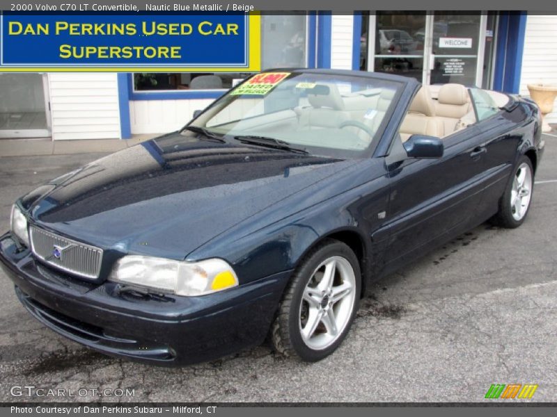 Nautic Blue Metallic / Beige 2000 Volvo C70 LT Convertible