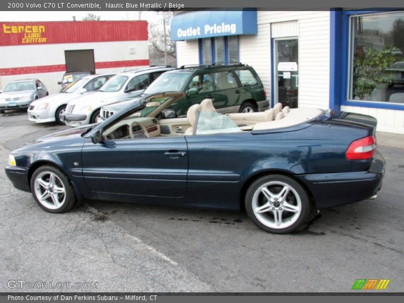 Nautic Blue Metallic / Beige 2000 Volvo C70 LT Convertible