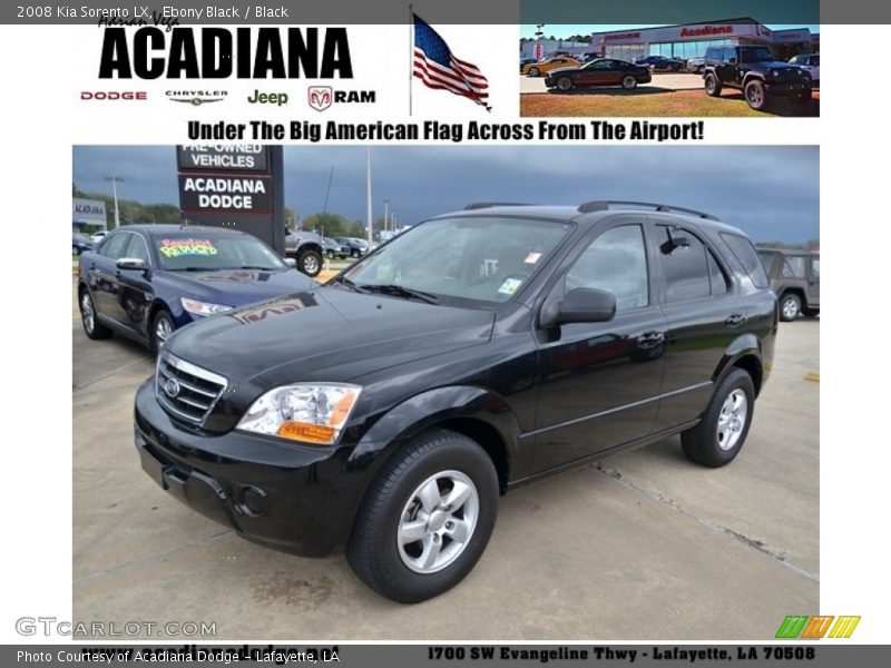 Ebony Black / Black 2008 Kia Sorento LX