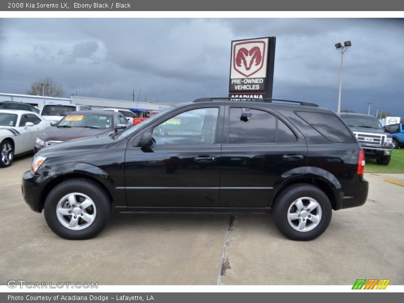 Ebony Black / Black 2008 Kia Sorento LX