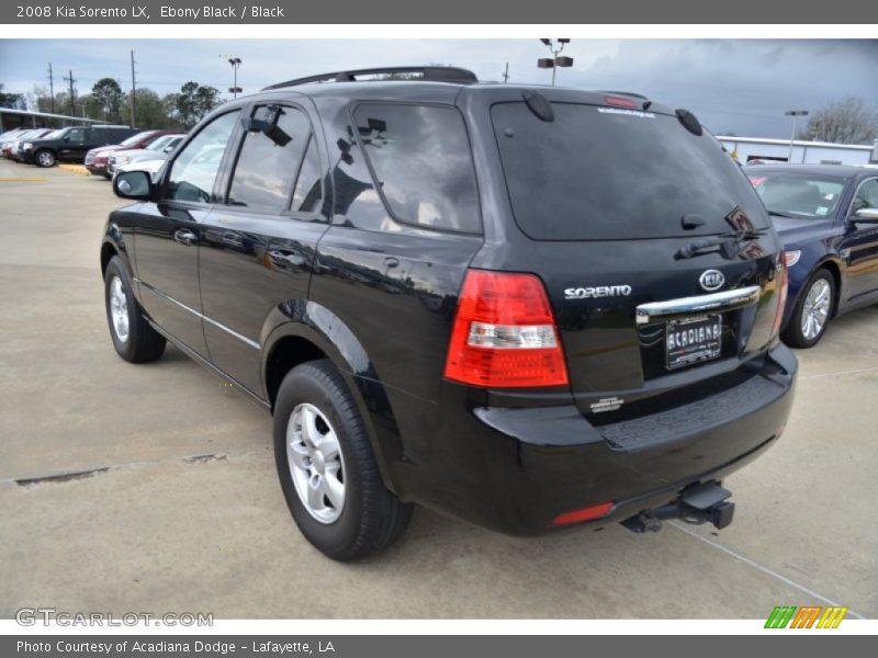 Ebony Black / Black 2008 Kia Sorento LX