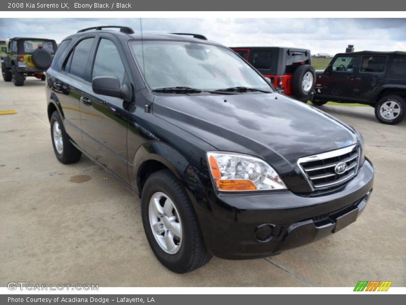 Ebony Black / Black 2008 Kia Sorento LX