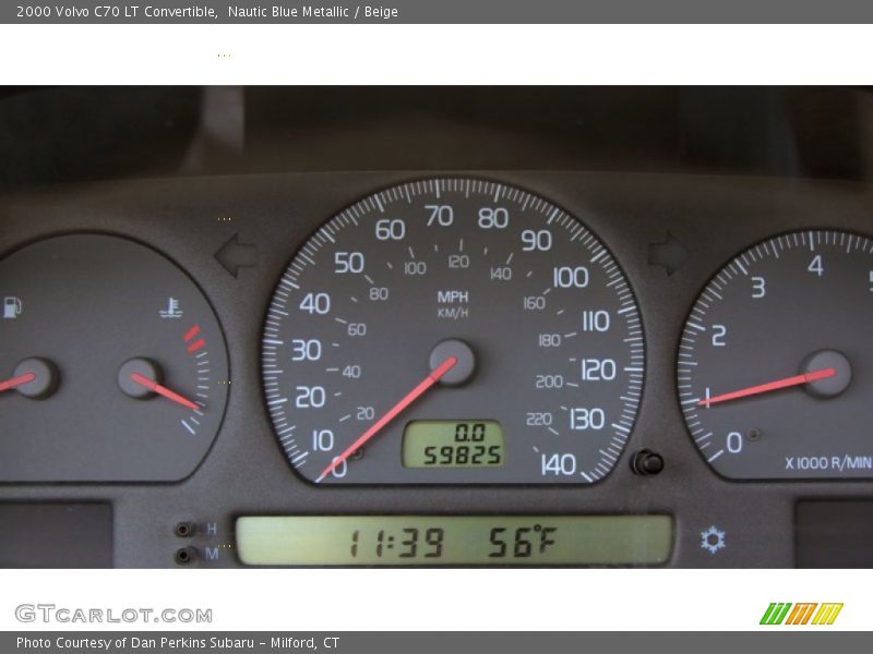 Nautic Blue Metallic / Beige 2000 Volvo C70 LT Convertible