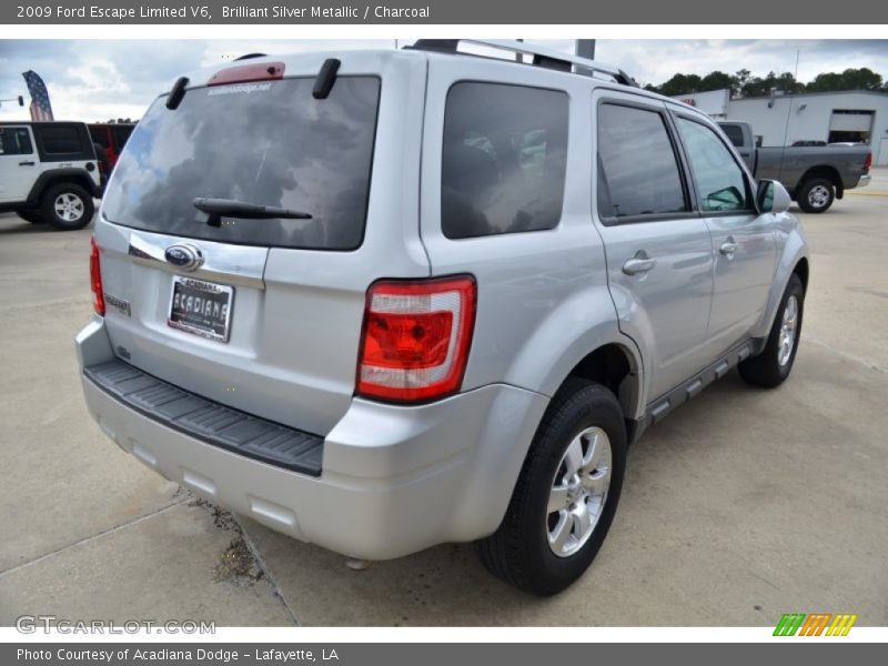 Brilliant Silver Metallic / Charcoal 2009 Ford Escape Limited V6