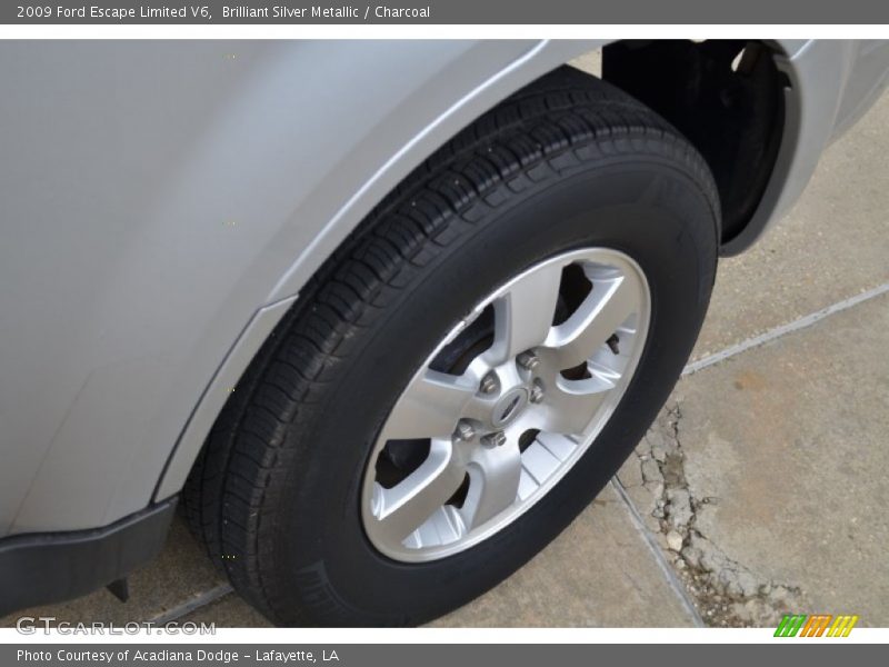 Brilliant Silver Metallic / Charcoal 2009 Ford Escape Limited V6