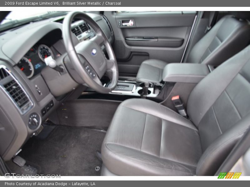 Brilliant Silver Metallic / Charcoal 2009 Ford Escape Limited V6