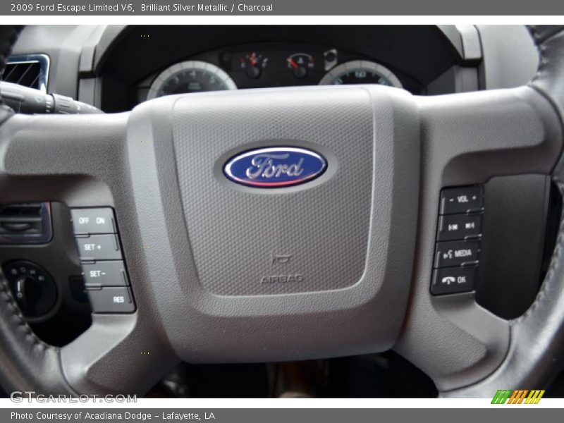 Brilliant Silver Metallic / Charcoal 2009 Ford Escape Limited V6
