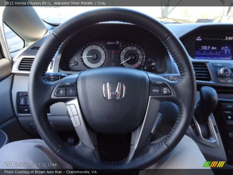 Alabaster Silver Metallic / Gray 2012 Honda Odyssey EX-L
