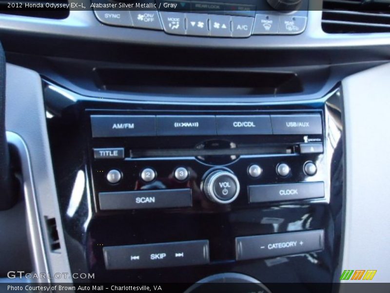 Alabaster Silver Metallic / Gray 2012 Honda Odyssey EX-L