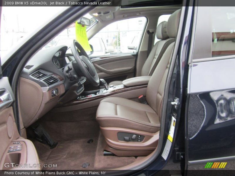Jet Black / Tobacco Nevada Leather 2009 BMW X5 xDrive30i