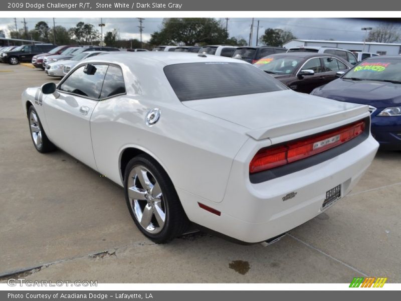 Stone White / Dark Slate Gray 2009 Dodge Challenger R/T