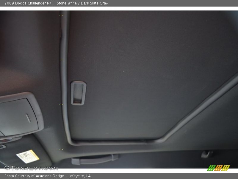 Stone White / Dark Slate Gray 2009 Dodge Challenger R/T