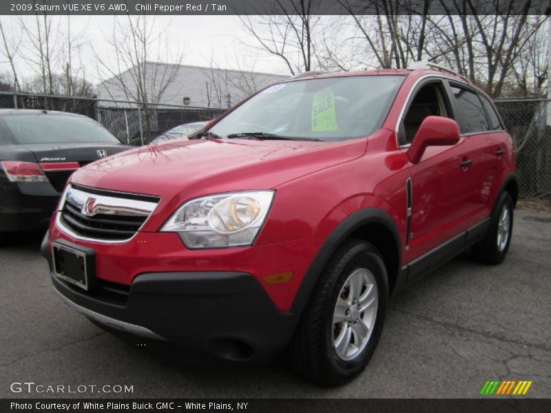 Chili Pepper Red / Tan 2009 Saturn VUE XE V6 AWD