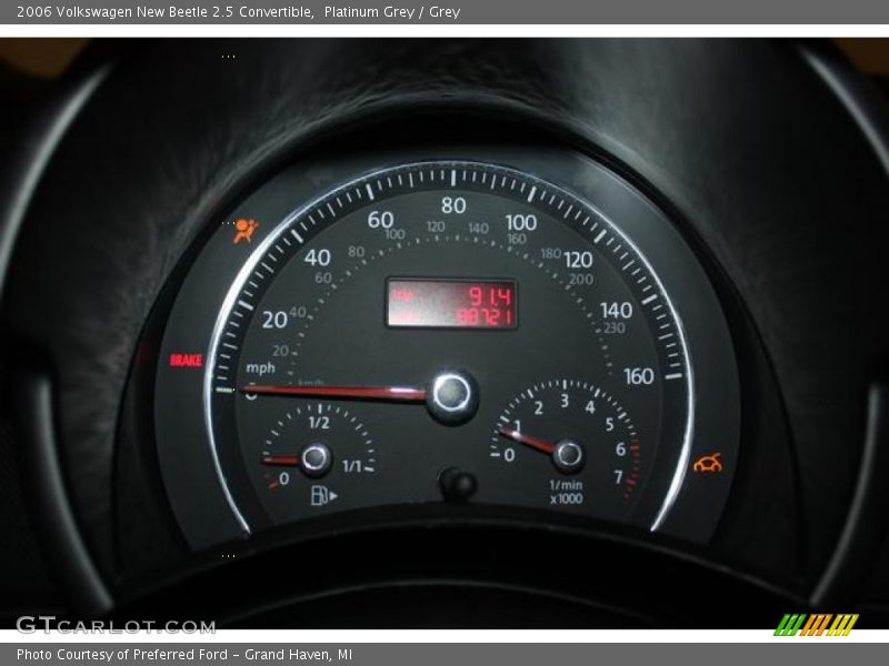 Platinum Grey / Grey 2006 Volkswagen New Beetle 2.5 Convertible