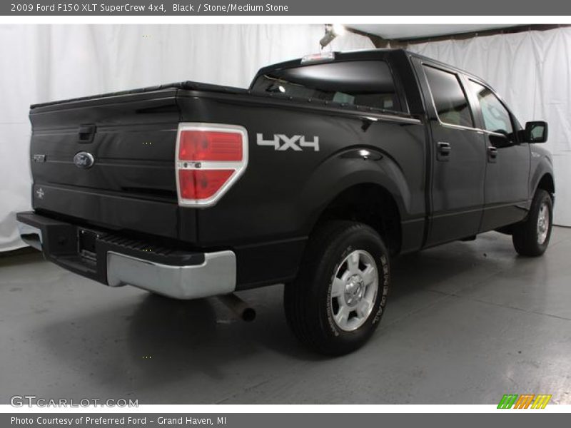 Black / Stone/Medium Stone 2009 Ford F150 XLT SuperCrew 4x4