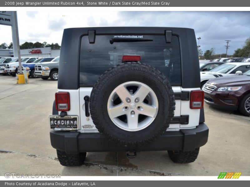 Stone White / Dark Slate Gray/Med Slate Gray 2008 Jeep Wrangler Unlimited Rubicon 4x4
