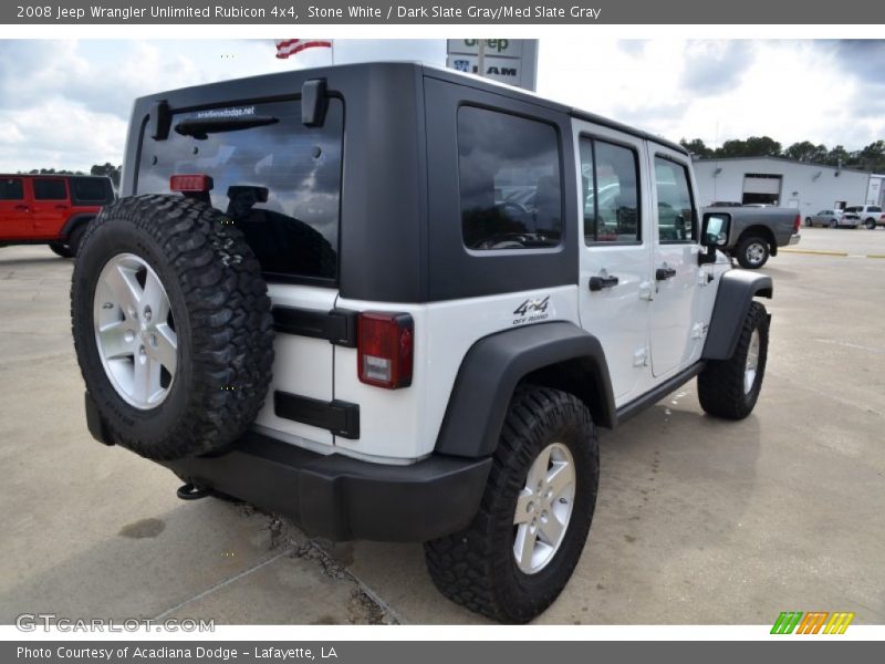 Stone White / Dark Slate Gray/Med Slate Gray 2008 Jeep Wrangler Unlimited Rubicon 4x4