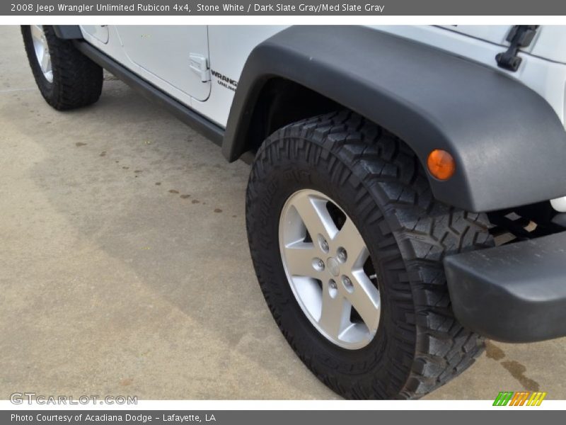 Stone White / Dark Slate Gray/Med Slate Gray 2008 Jeep Wrangler Unlimited Rubicon 4x4