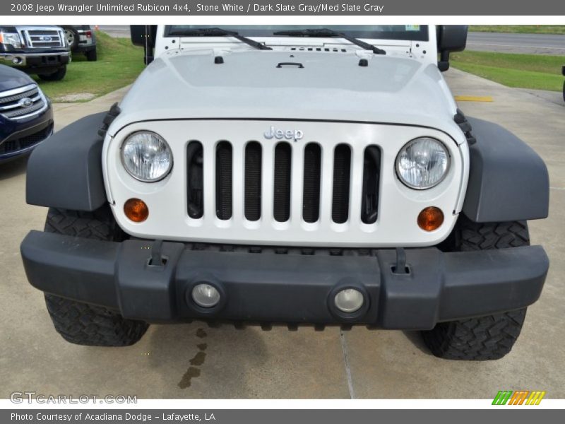 Stone White / Dark Slate Gray/Med Slate Gray 2008 Jeep Wrangler Unlimited Rubicon 4x4