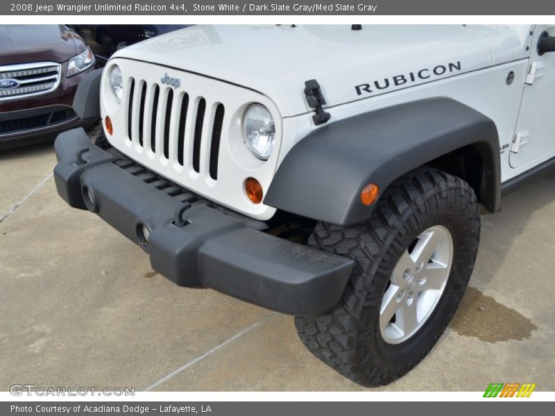 Stone White / Dark Slate Gray/Med Slate Gray 2008 Jeep Wrangler Unlimited Rubicon 4x4