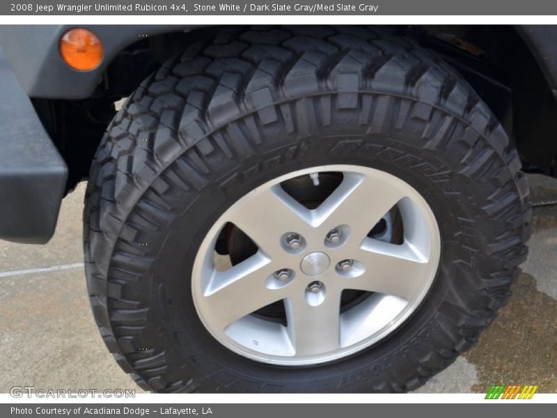 Stone White / Dark Slate Gray/Med Slate Gray 2008 Jeep Wrangler Unlimited Rubicon 4x4